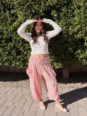 Quinn Pink Floral Pant