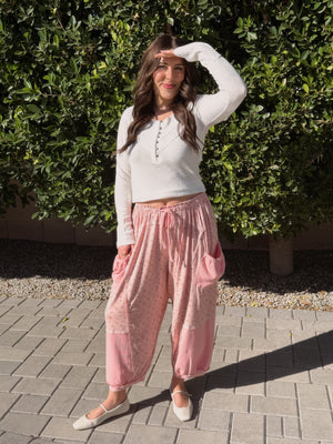 Quinn Pink Floral Pant