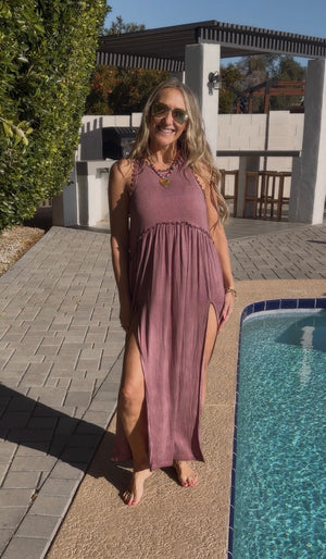 Drift Rose Maxi Dress