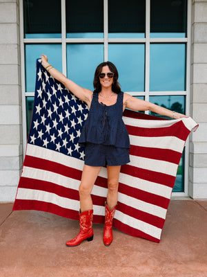 Cozy American Flag Blanket