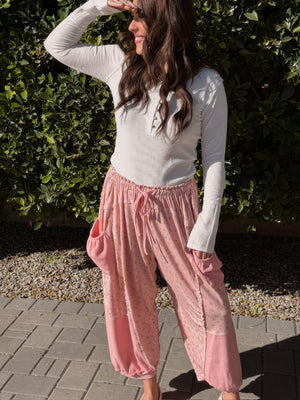 Quinn Pink Floral Pant
