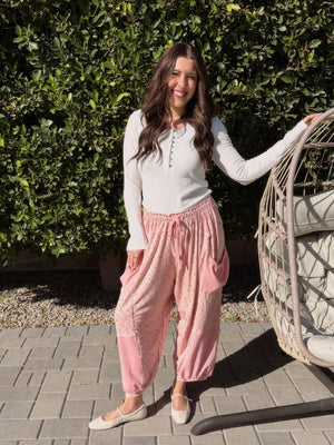 Quinn Pink Floral Pant