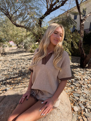 Desert Sand Polo Sweater