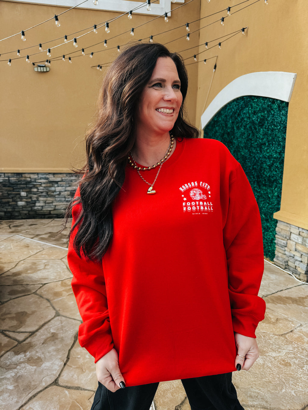 KC Football Red Sweatshirt