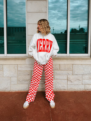 Merry Reversible Mock Neck Sweatshirt