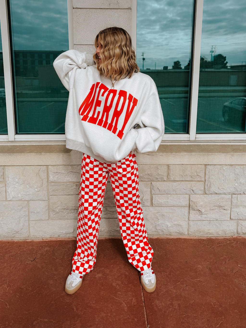 Merry Reversible Mock Neck Sweatshirt