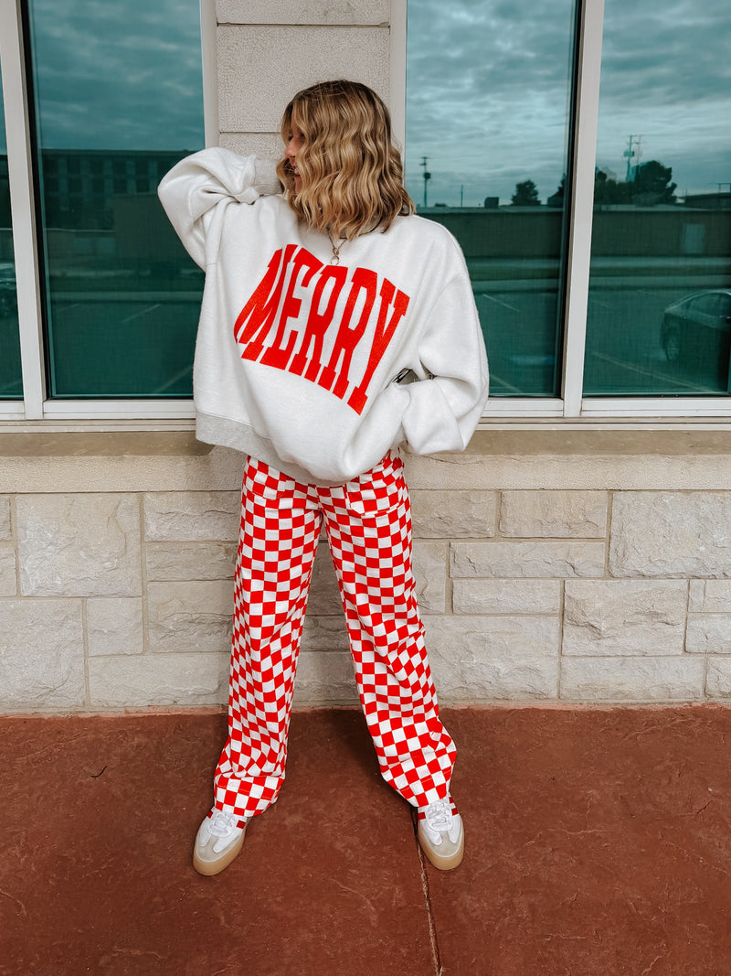 Merry Reversible Mock Neck Sweatshirt