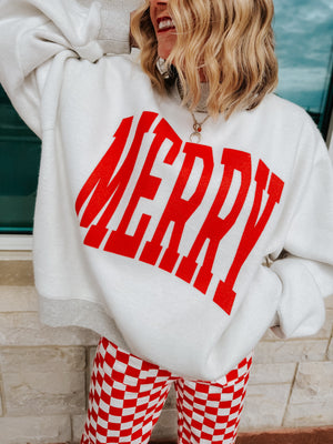 Merry Reversible Mock Neck Sweatshirt