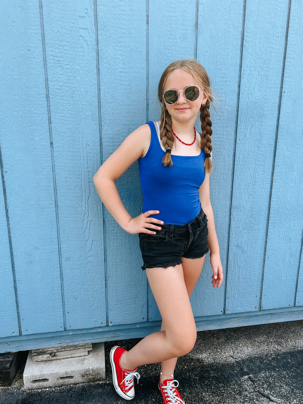 "Beth" Bodysuit - Blue