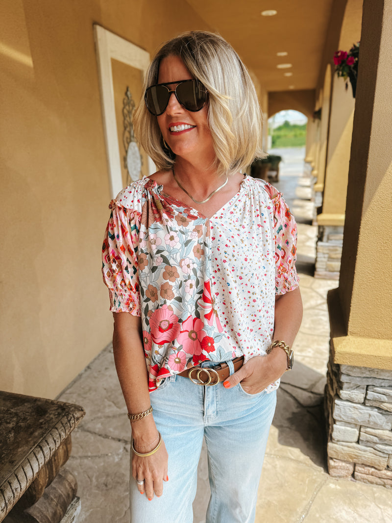 Mix Match Rose Floral Top