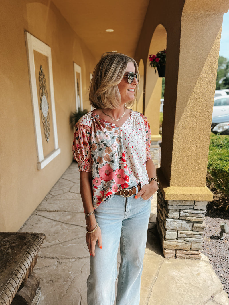 Mix Match Rose Floral Top