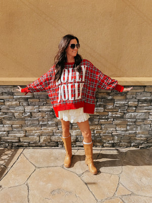 Holly Jolly Plaid Pullover