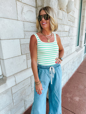 Seemless Bodysuit Striped