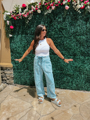 Railroad Blue Striped Pants