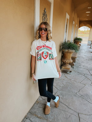 Christmas Patch Cream Tee