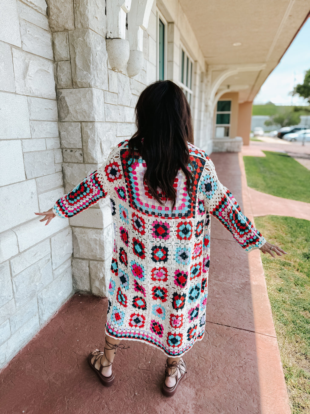 Perfect Day Crochet Cardigan - ONE SIZE
