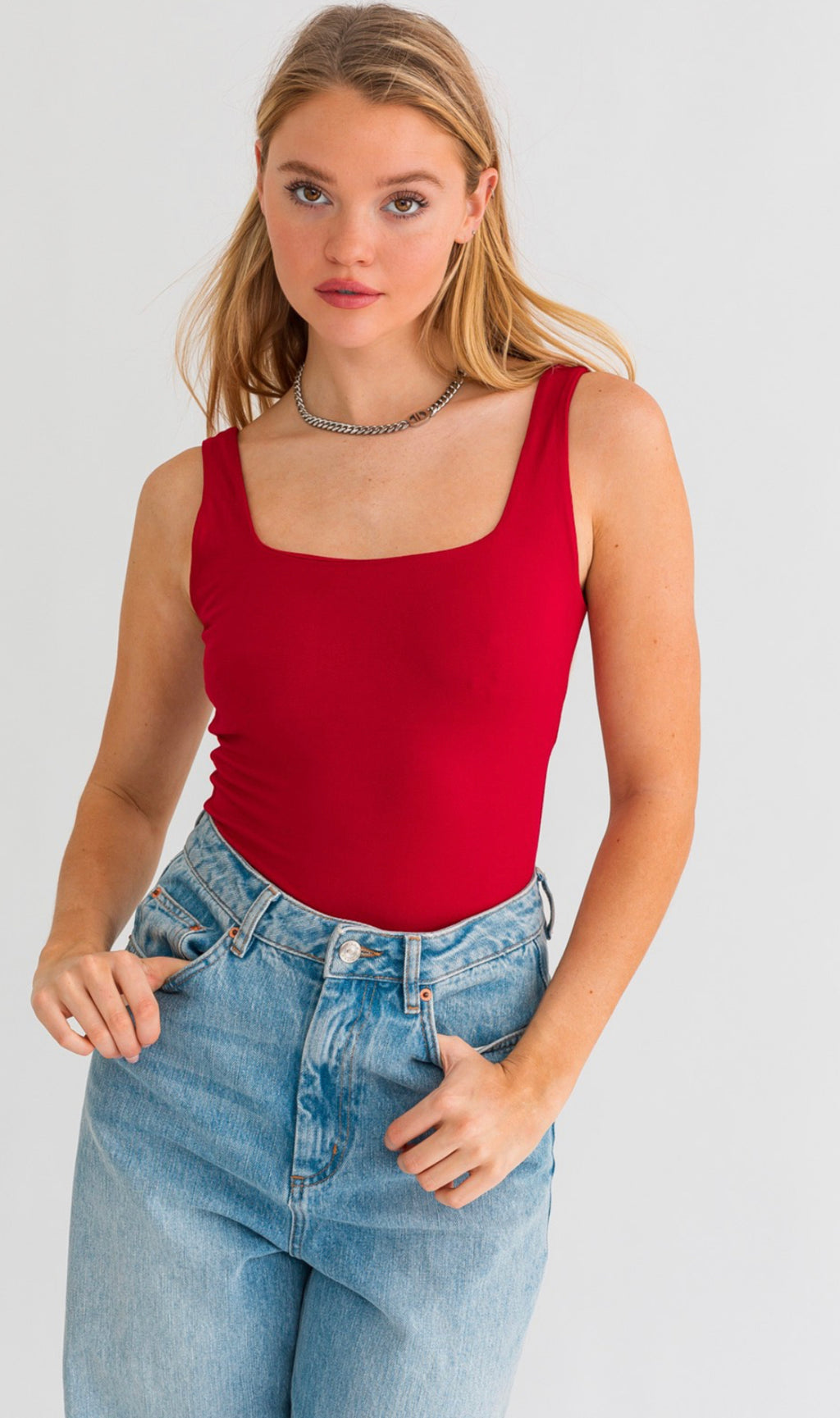 "Beth" Bodysuit - Red