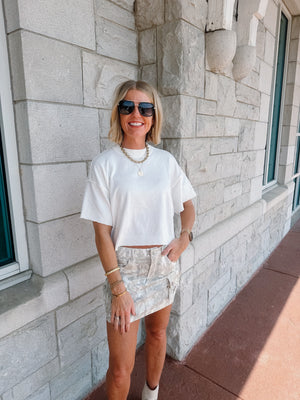 Camo Mini Skirt