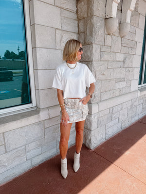 Camo Mini Skirt
