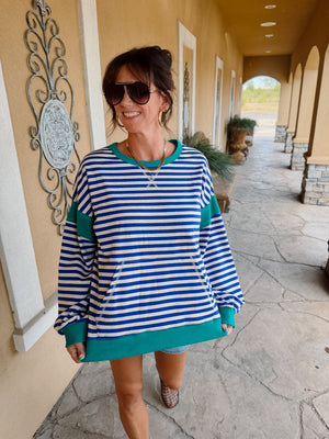 Easy Afternoon Striped Top