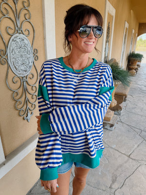 Easy Afternoon Striped Top