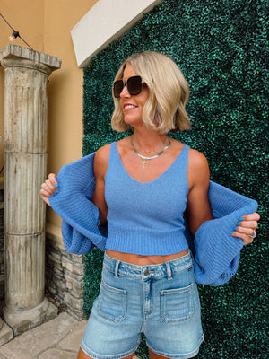 Immy Shrug Cardi Tank Set