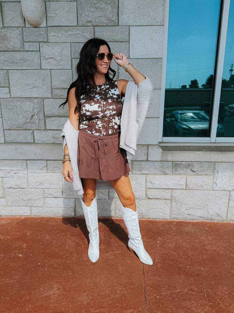 YeeHaw Cow Print Tank