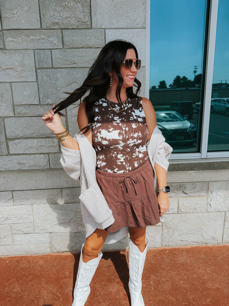 YeeHaw Cow Print Tank