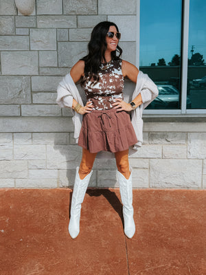 YeeHaw Cow Print Tank