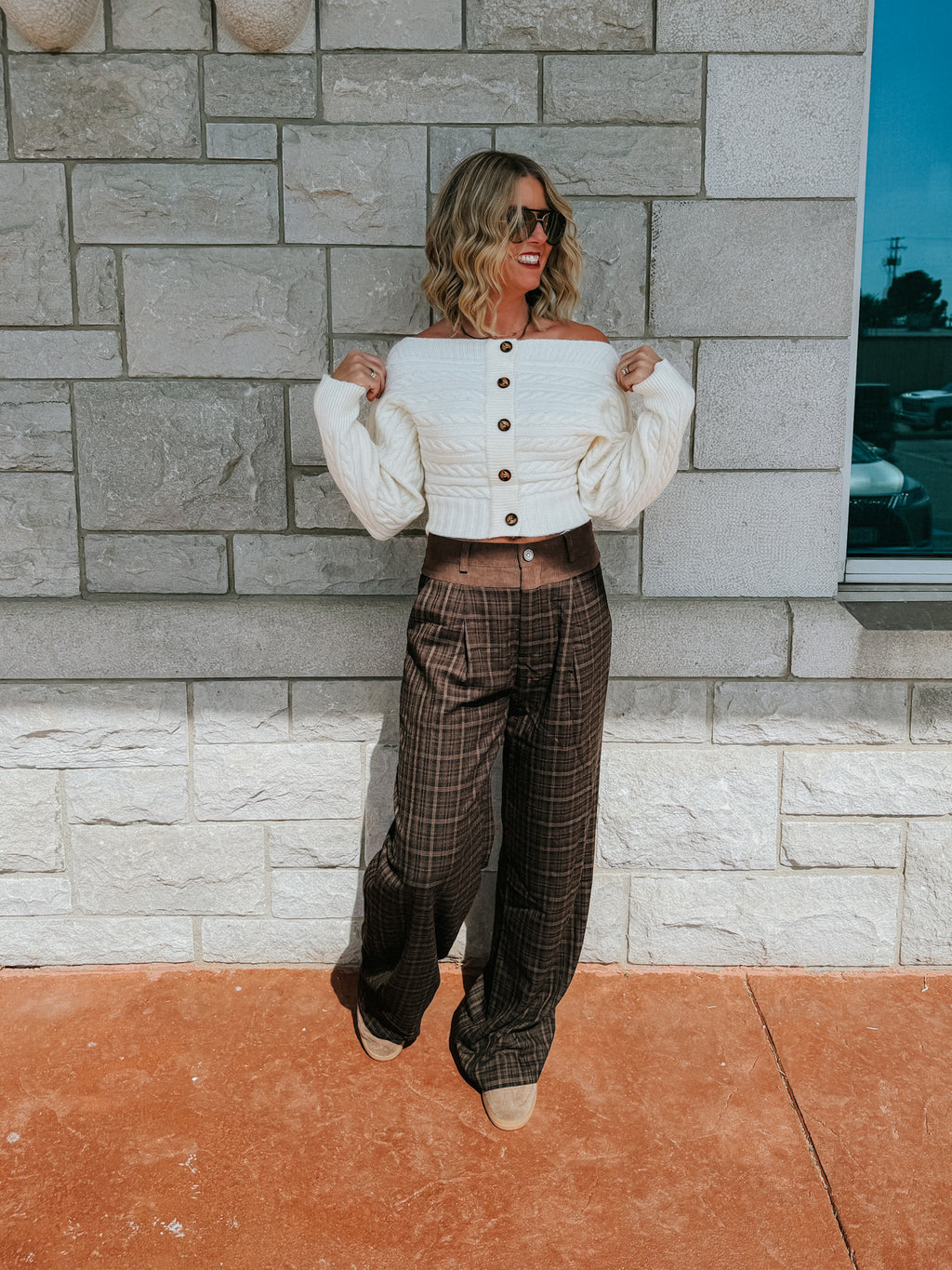 S'mores Off The Shoulder Sweater