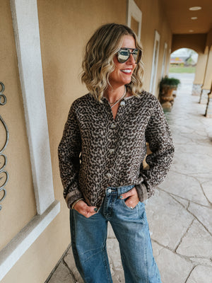 Aria Leopard Cardi