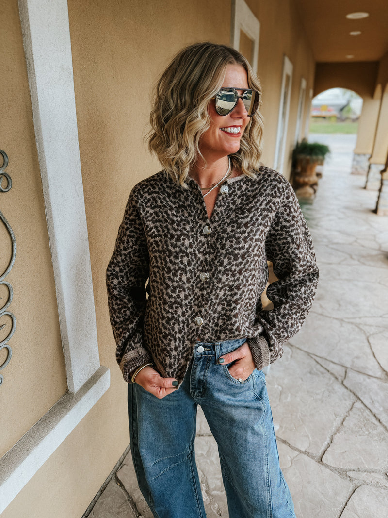 Aria Leopard Cardi