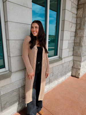 Tate Knit Cardigan - Sand