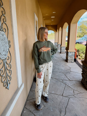Olive Bass Sweater