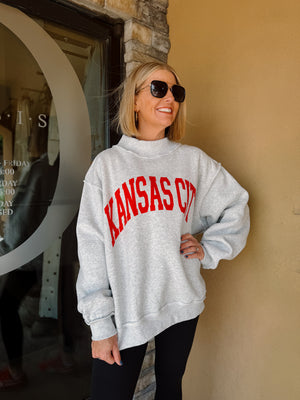 Kansas City Reversible Mock Neck Sweatshirt