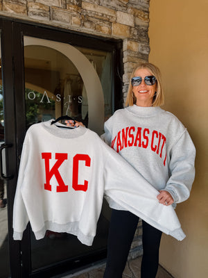 Kansas City Reversible Mock Neck Sweatshirt