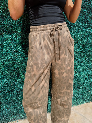 Cancelled Plans Leopard Pants