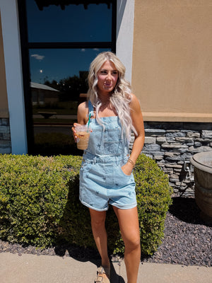 Mama Rands Star Denim Short Overalls