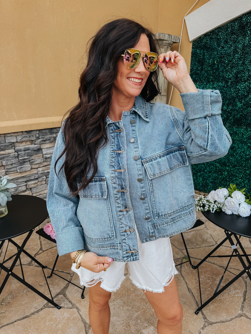 Big Pocket Denim Jacket
