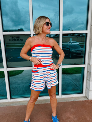 Dockside Terry Cloth Striped set
