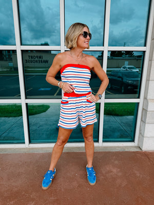 Dockside Terry Cloth Striped set