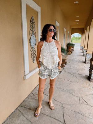 Vaca Vibes Crochet tank