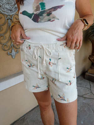 Mallard Drawstring Shorts