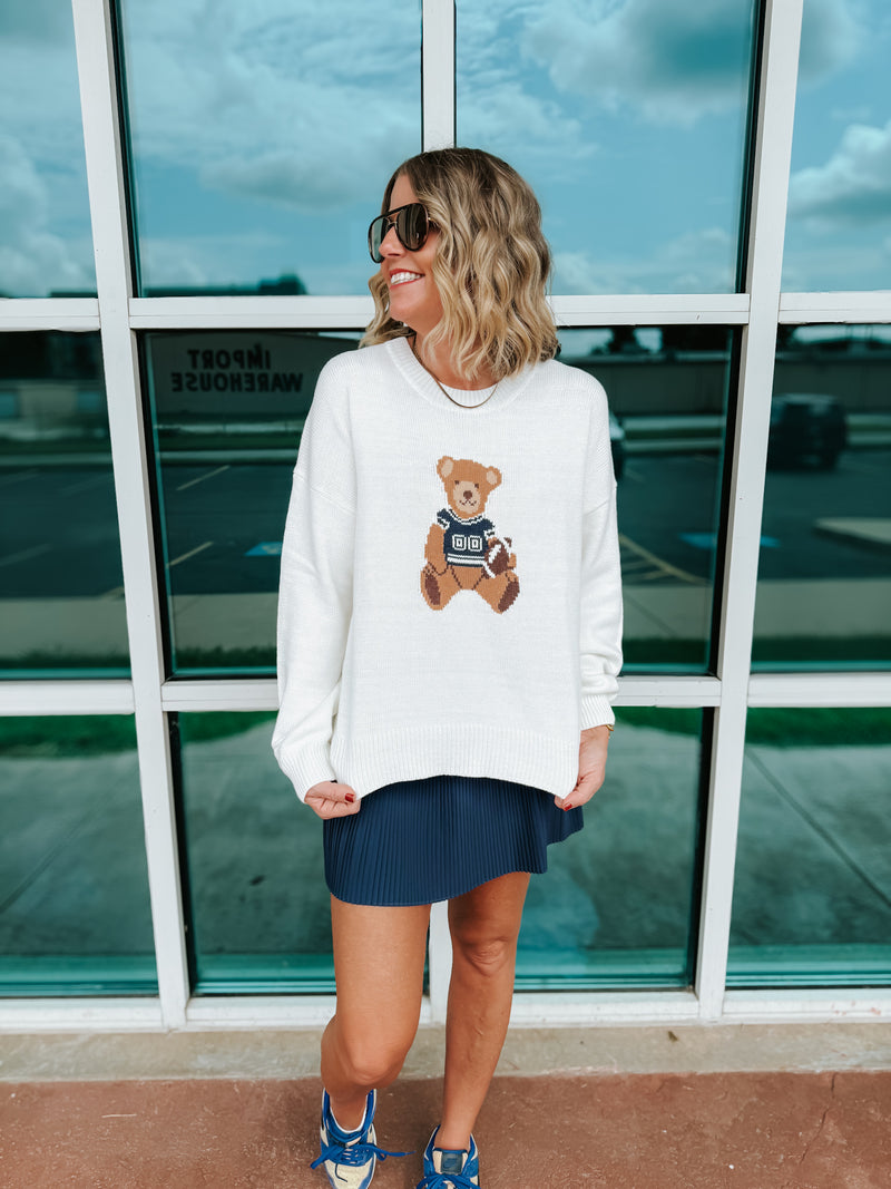 Football Bear Sweater