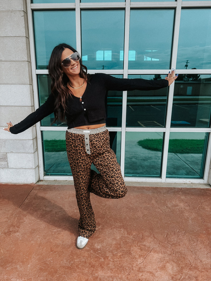 Leopard Boxer Pants