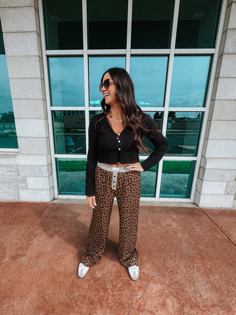 Leopard Boxer Pants