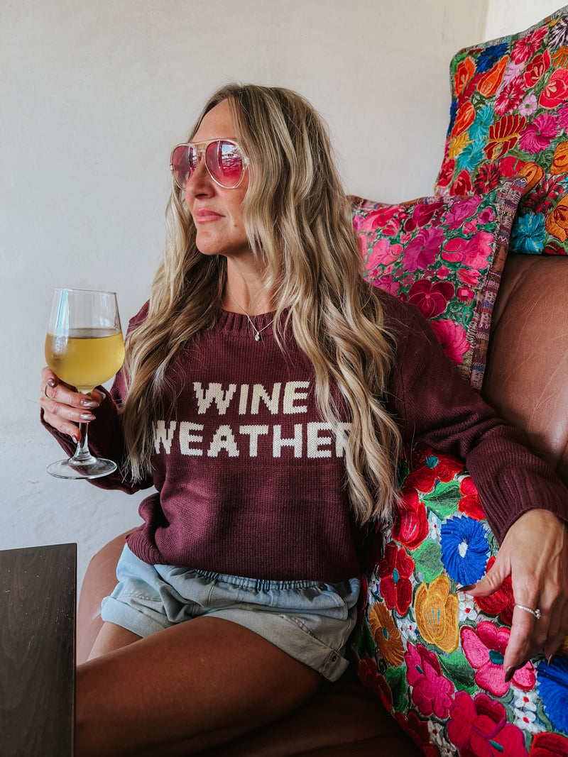 Wine Weather Sweater