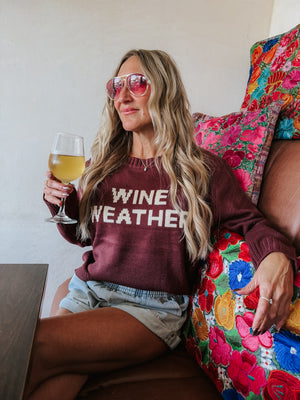 Wine Weather Sweater