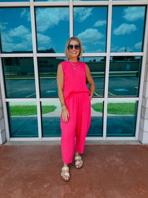 Bright Pink Peonies Set