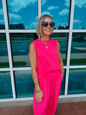 Bright Pink Peonies Set